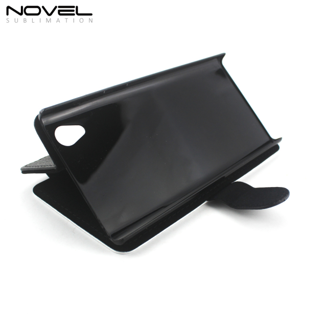 Custom Leather PU Flip Phone Wallet For Sony Z1 L39H