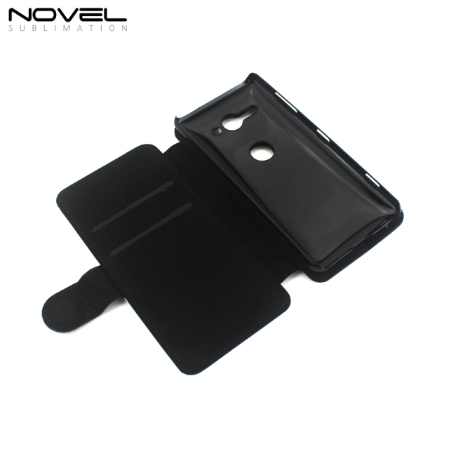 PU Flip Cell Phone Wallet For Sony XZ2 Compact/ Mini