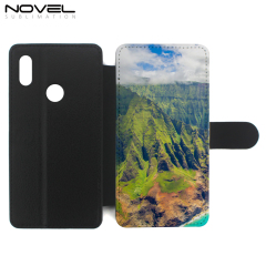 Leather Flip Mobile Phone Bag Case With Card Slots For Huawei Y6 2019