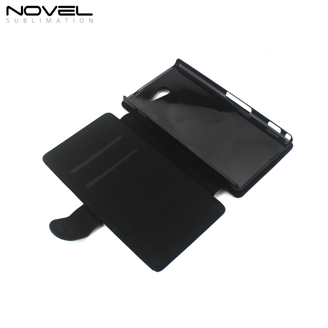 Phone Wallet For Sony M2 Sublimation Blank PU Flip Case
