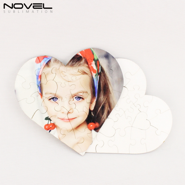 NSPZ-001 Sublimation Heart MDF Puzzle 23p