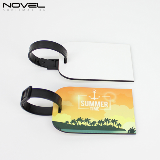Double sided Printing MDF Luggage Tag NSX-004D