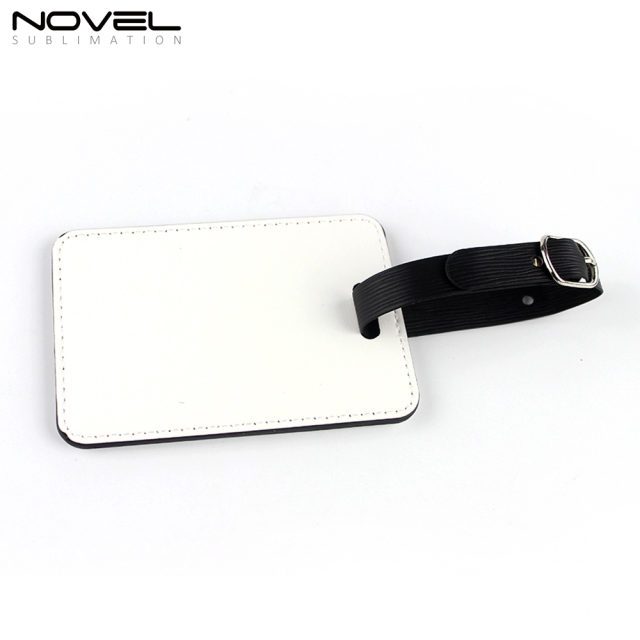 Blank Sublimation PU Leather Luggage Tag