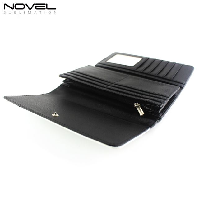 PU Leather Tri-Fold Wallet Women Card Holder Purse