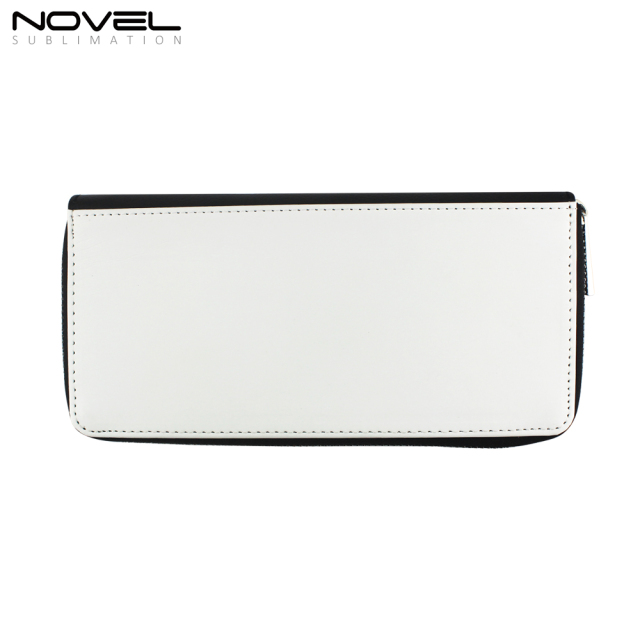 Blank Sublimation PU Zipper Wallet Purse L