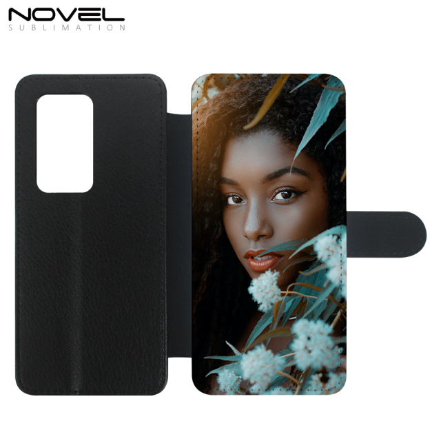 PU Flip Sublimation Leather Phone Wallet For Huawei P40 Series