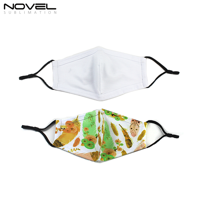 Personalized Sublimation Printing 3D Face Mask More Comfortable Mouth Mask With Elastic Ear Loops