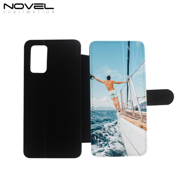 Premium PU Flip Wallet Sublimation Case for Galaxy Note 20 with  Magnetic Closure
