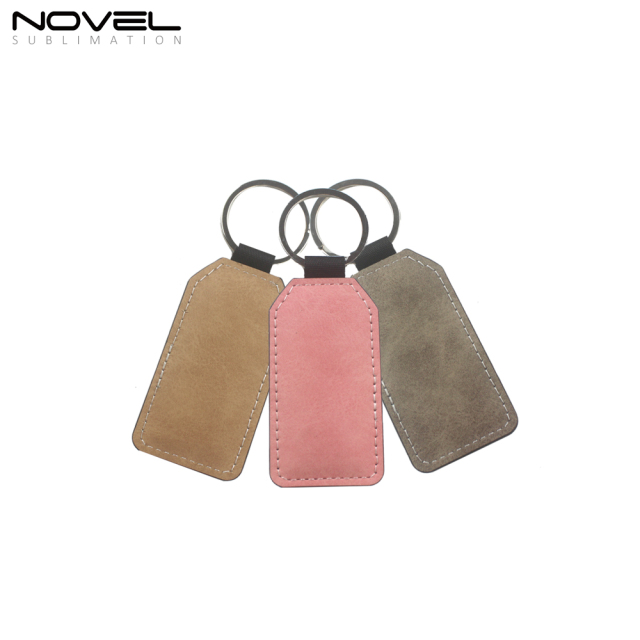 Barrel PU Keychain Sublimation Color Keyring