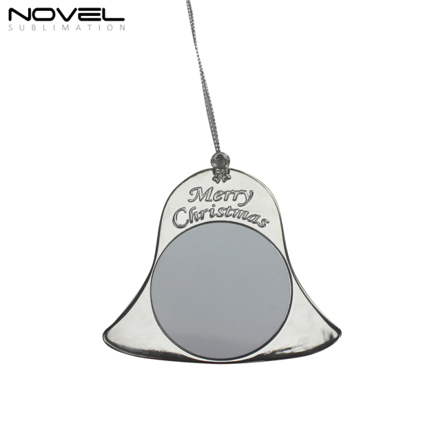 Custom Sublimation Christmas Pendant Double-sided Printing Bell Ornament