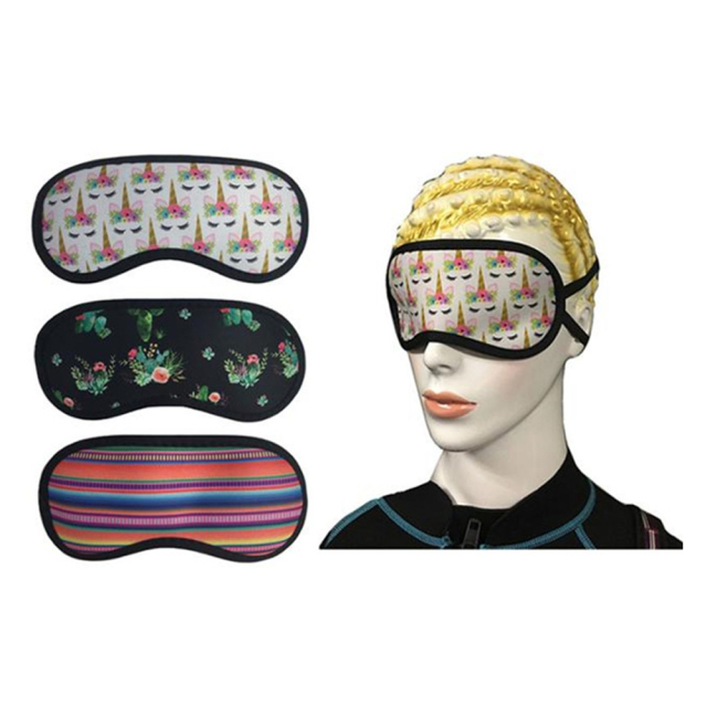 Neoprene Eyeshade Sublimation Blank Blindfold White Eyepatch