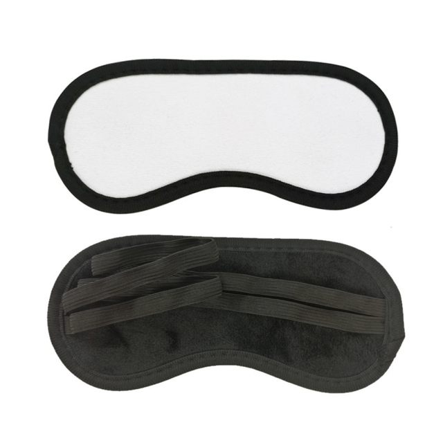 Neoprene Eyeshade Sublimation Blank Blindfold White Eyepatch