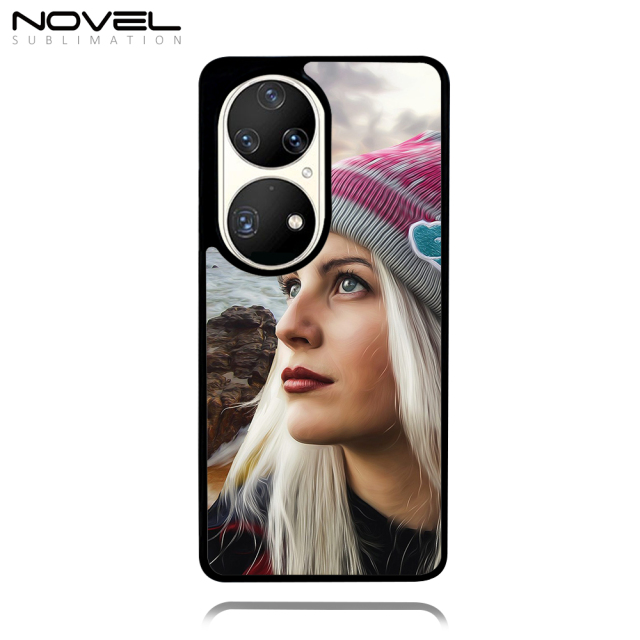For Huawei P50 Pro Sublimation Blank 2D TPU Phone Case With Metal Sheet For Heat Press Printing