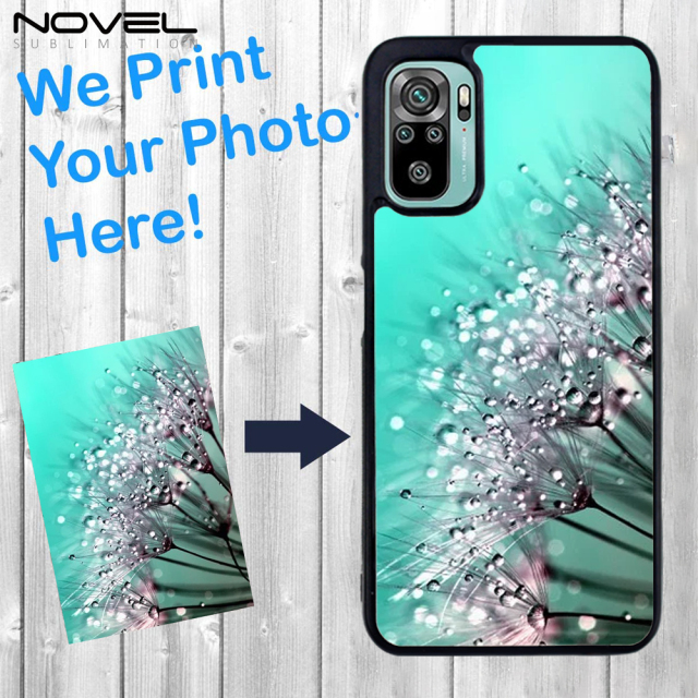 For Redmi Note 10 5G Customized Sublimation 2D TPU Phone Case With Metal Insert For Heat Press Printing