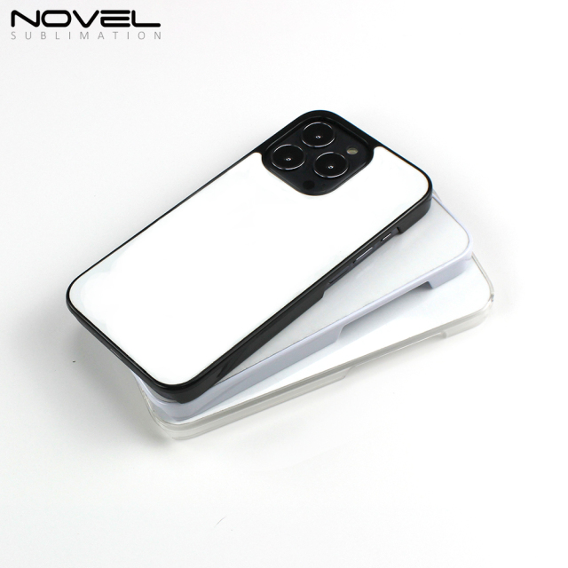 High Quality Sublimation Blank 2D PC Hard Plastic Cell Phone Case for iPhone 13 Pro