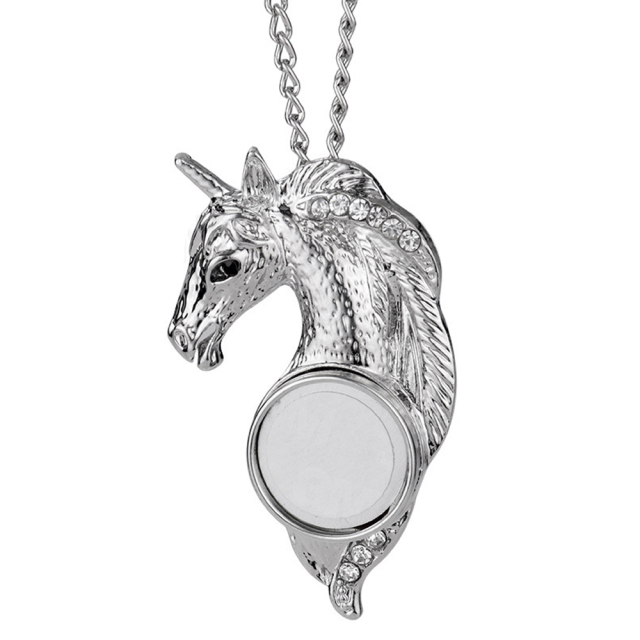 Popular Sublimation DIY Blank Unicorn Necklace Snake Bone Clothes Pendent