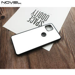 DIY Sublimation Blank 2D TPU Phone Case For Moto G9 Power With Metal Insert