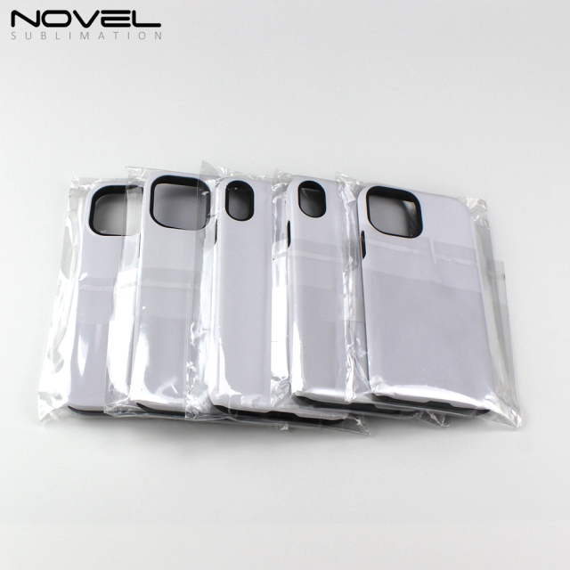 High Quality Blank Sublimation 3D 2IN1 Coating Case For iPhone 13 Pro