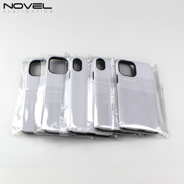 High Quality Blank Sublimation 3D 2IN1 Coating Case For iPhone 13