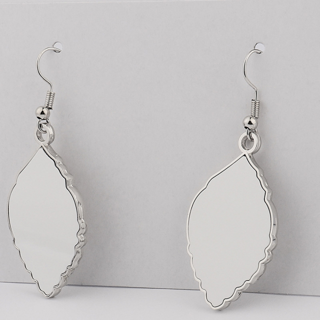 Single side printable Sublimation Blank Leaf Shape Earring