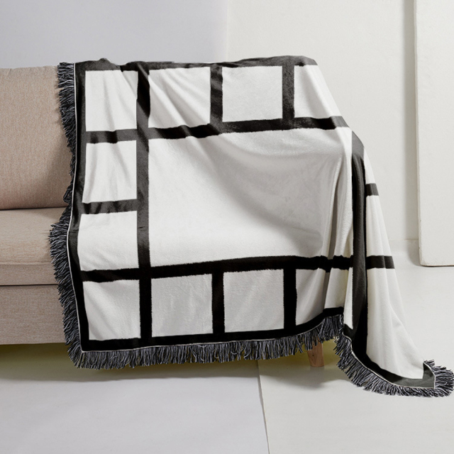 9 15 18 20 Grid Luxury Portable Flannel Sofa Travel Blankets Throws Blanket Airplane Fleece Blanket