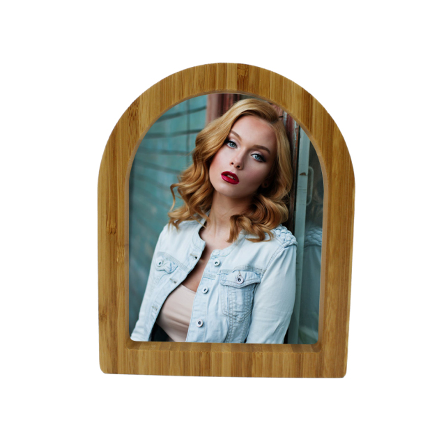 Nordic Style Dolls Photo Frame Dye Sublimation Blanks Bamboo Picture Frames Modern Design Eco-friendly Bedroom Picture Frame