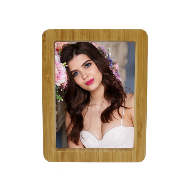 Nordic Style Dolls Photo Frame Dye Sublimation Blanks Bamboo Picture Frames Modern Design Eco-friendly Bedroom Picture Frame