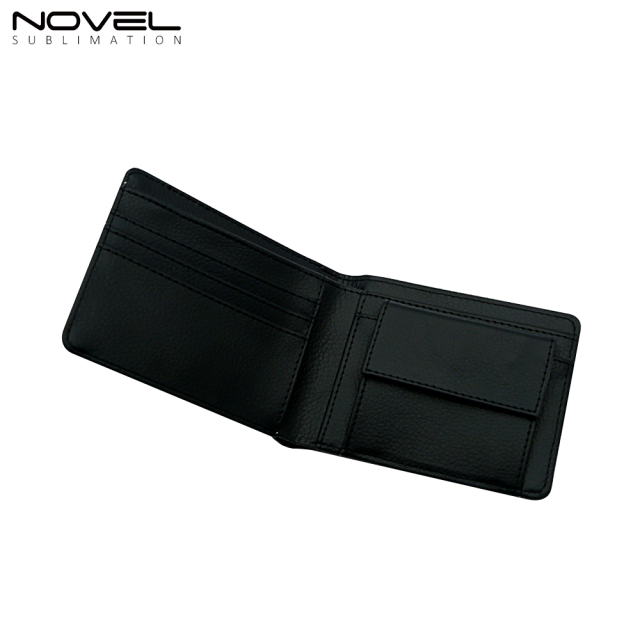 Custom Men Wallets With Extra Card Slot Dye Sublimation Blanks Men Bi-Fold PU Leather Wallet