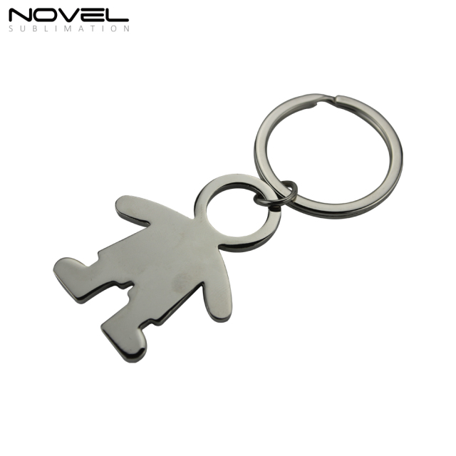 Dye Sublimation Blanks Metal Keychains Boy Girl Lover key chain Pendants Promotional Gifts Bag Charms Accessories