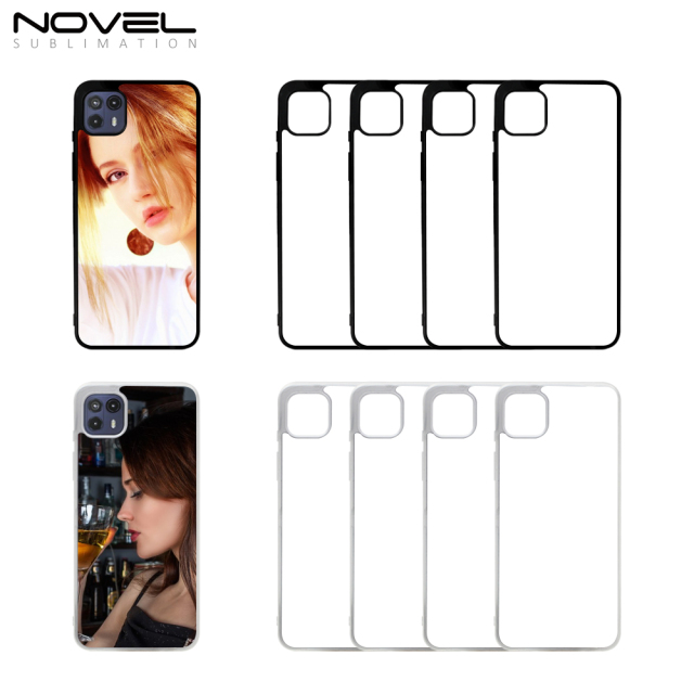 Custom Sublimation Blank 2D TPU Phone Case For Motorola G50 5G  With Metal Insert