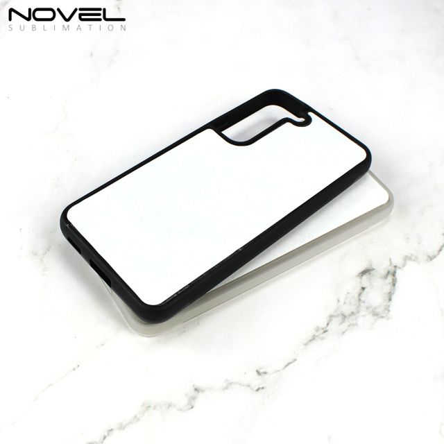 Sublimation Phone Case  2D TPU Case For Galaxy S22 Rubber Phone Cover With Metal Insert