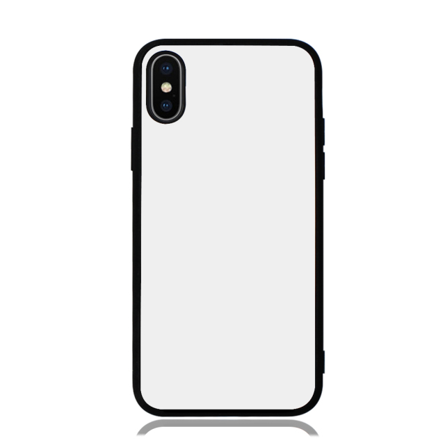 New Sublimation TPU Phone Case With Tempered Glass Insert For iPhone X