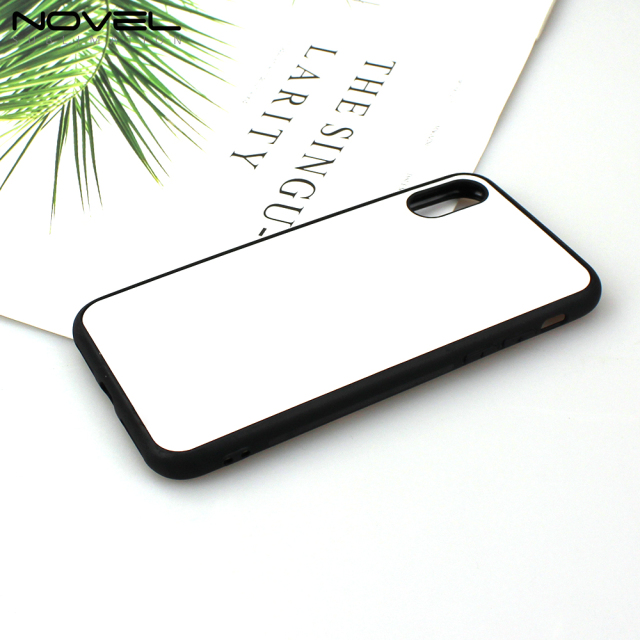 New Sublimation TPU Phone Case With Tempered Glass Insert For iPhone X