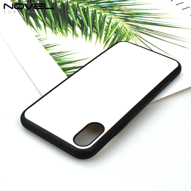 New Sublimation TPU Phone Case With Tempered Glass Insert For iPhone X