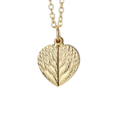 Fashion Sublimation Women Jewelry Blank Metal Heart Shape Wings Pendent Necklace