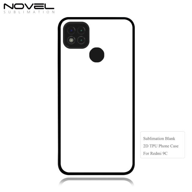 Sublimation Blank 2D TPU Phone Case With Metal Insert For Xiaomi Redmi 9C