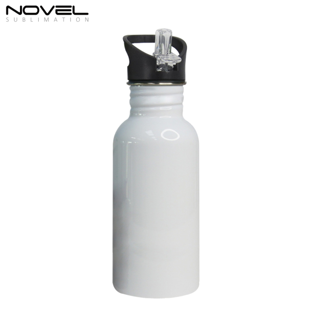 400ml/500ml Sublimation Stainless Steel Mug Sports Bottle-White