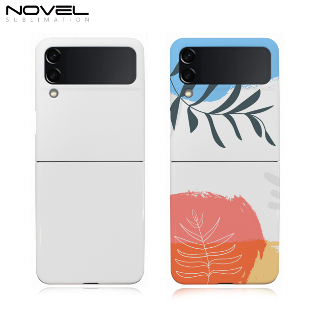 For Samsung Galaxy Z Flip 3 Sublimation Papar Printing Hard Plastic 3D Coated Phone Case For Film Printing