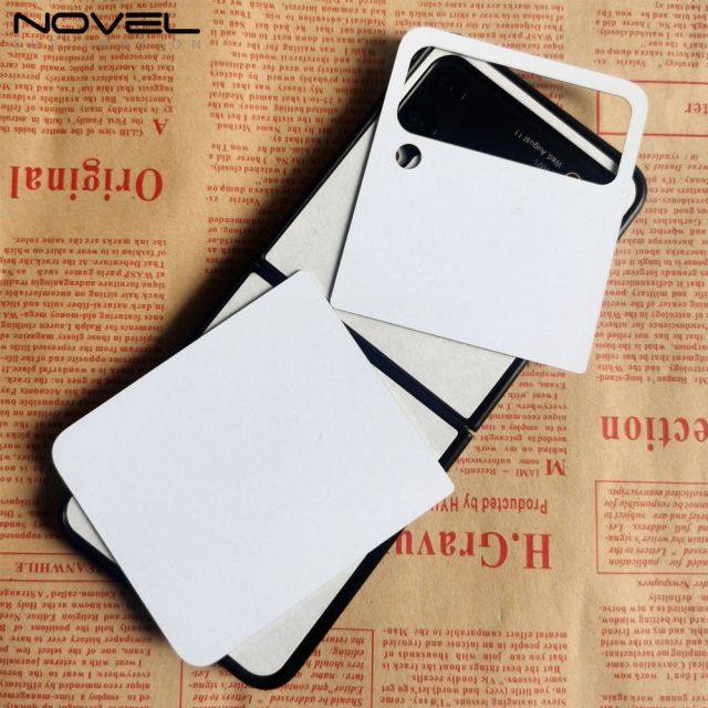 Sublimation Blank Hard Plastic 2D PC Phone Case For Samsung Galaxy Z Flip 3 With Aluminum Sheet
