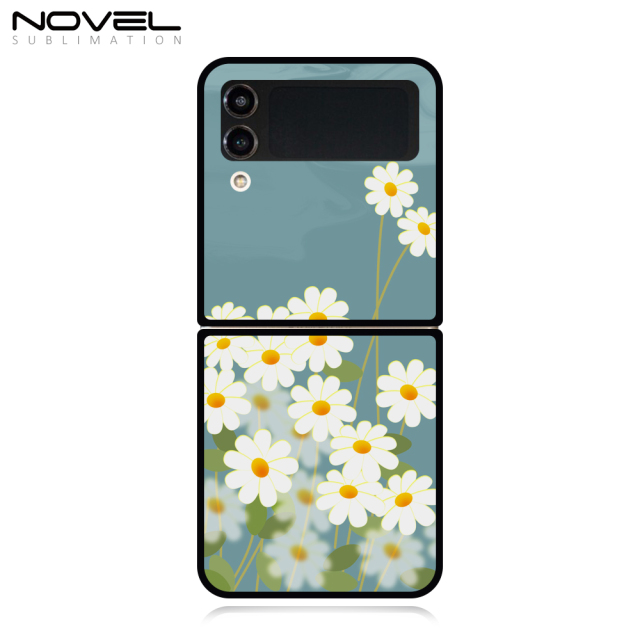 Sublimation Blank Hard Plastic 2D PC Phone Case For Samsung Galaxy Z Flip 3 With Aluminum Sheet