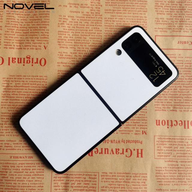 Sublimation Blank Hard Plastic 2D PC Phone Case For Samsung Galaxy Z Flip 3 With Aluminum Sheet
