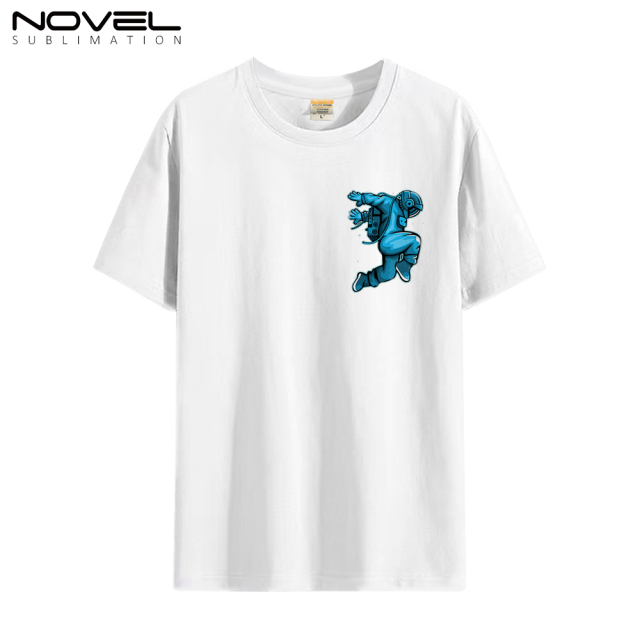 Sublimation Blank Milk Silk Polyester T-shirt for Men