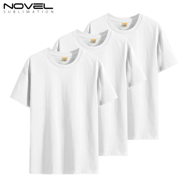 Sublimation Blank Milk Silk Polyester T-shirt for Men