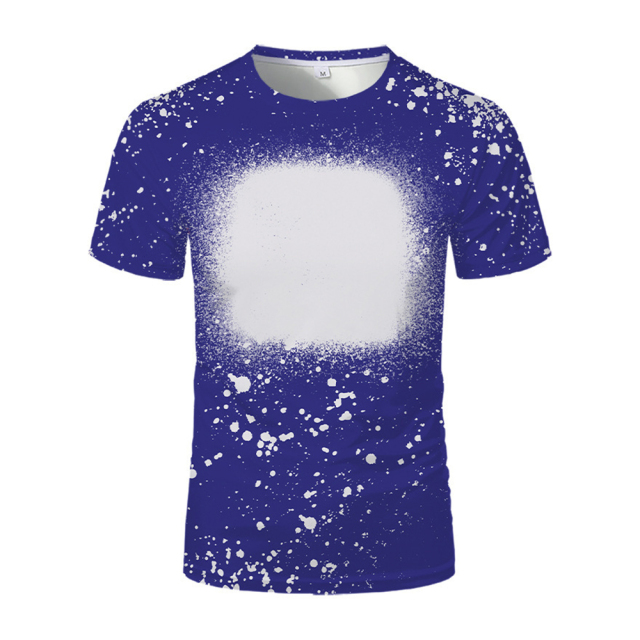 New Arrival Fashion Colorful Polyester Sublimation Blank T-shirt For Adult/ Kids Summer Short Sleeves