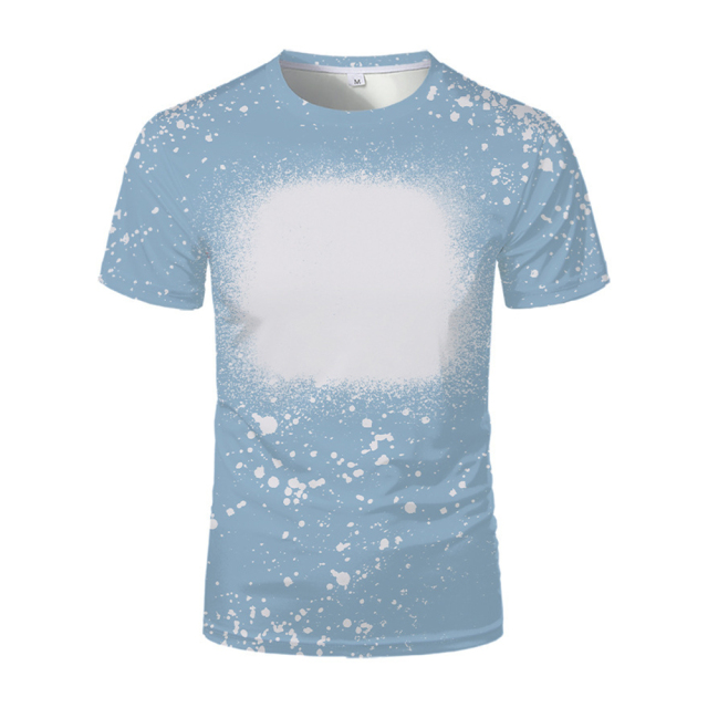 New Arrival Fashion Colorful Polyester Sublimation Blank T-shirt For Adult/ Kids Summer Short Sleeves