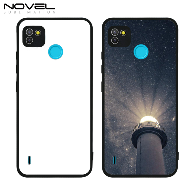 Smooth Sides!!! For Tecno pop 4 Air /  pop 4 Pro/ pop 5/pop 5 Air Sublimation Blank 2D TPU Phone Case With Aluminum Insert