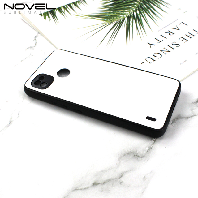Smooth Sides!!! For Tecno pop 4 Air /  pop 4 Pro/ pop 5/pop 5 Air Sublimation Blank 2D TPU Phone Case With Aluminum Insert