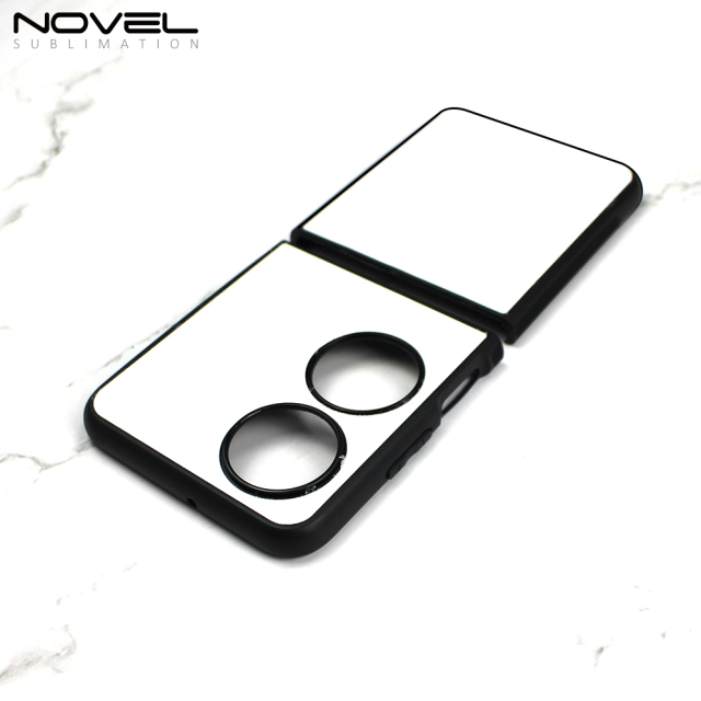 For Huawei P50 Pocket Sublimation Blank 2D TPU Folding Phone Case DIY Phone Shell With Aluminum Insert