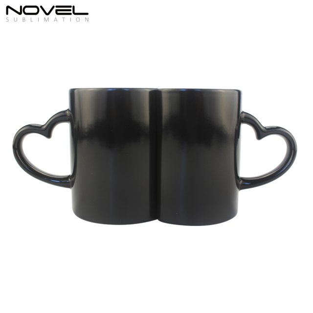 Sublimation Black Ceramic 11oz Lover's Color Changing Mug