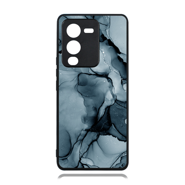 Smooth Sides!!! For Vivo S15 Blank 2D TPU Phone Case Silicone Cover With Aluminum Sheet For Sublimation Printing